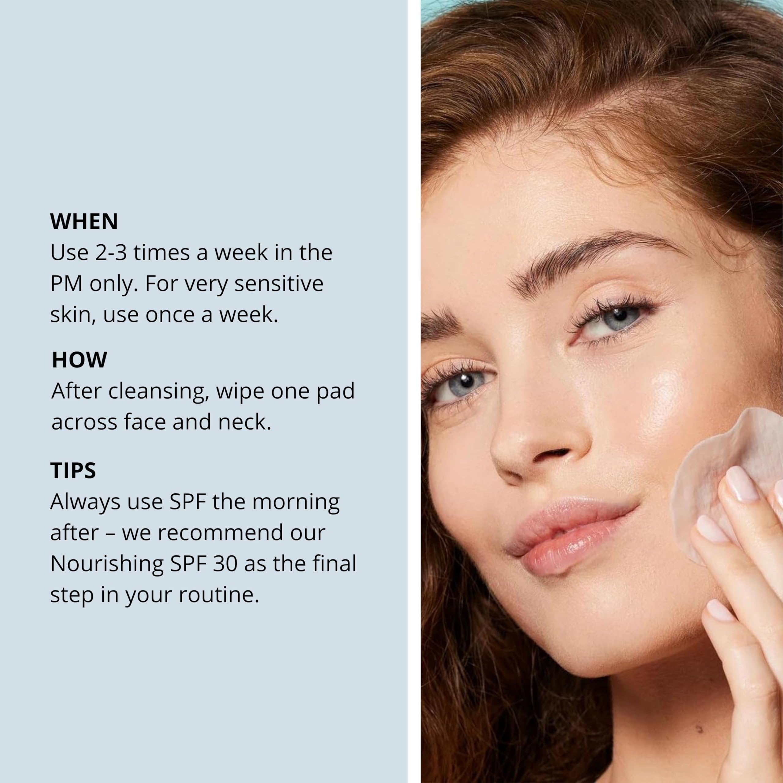 Nip + Fab Glycolic Fix Night Pads and bottle arranged for easy, daily use.