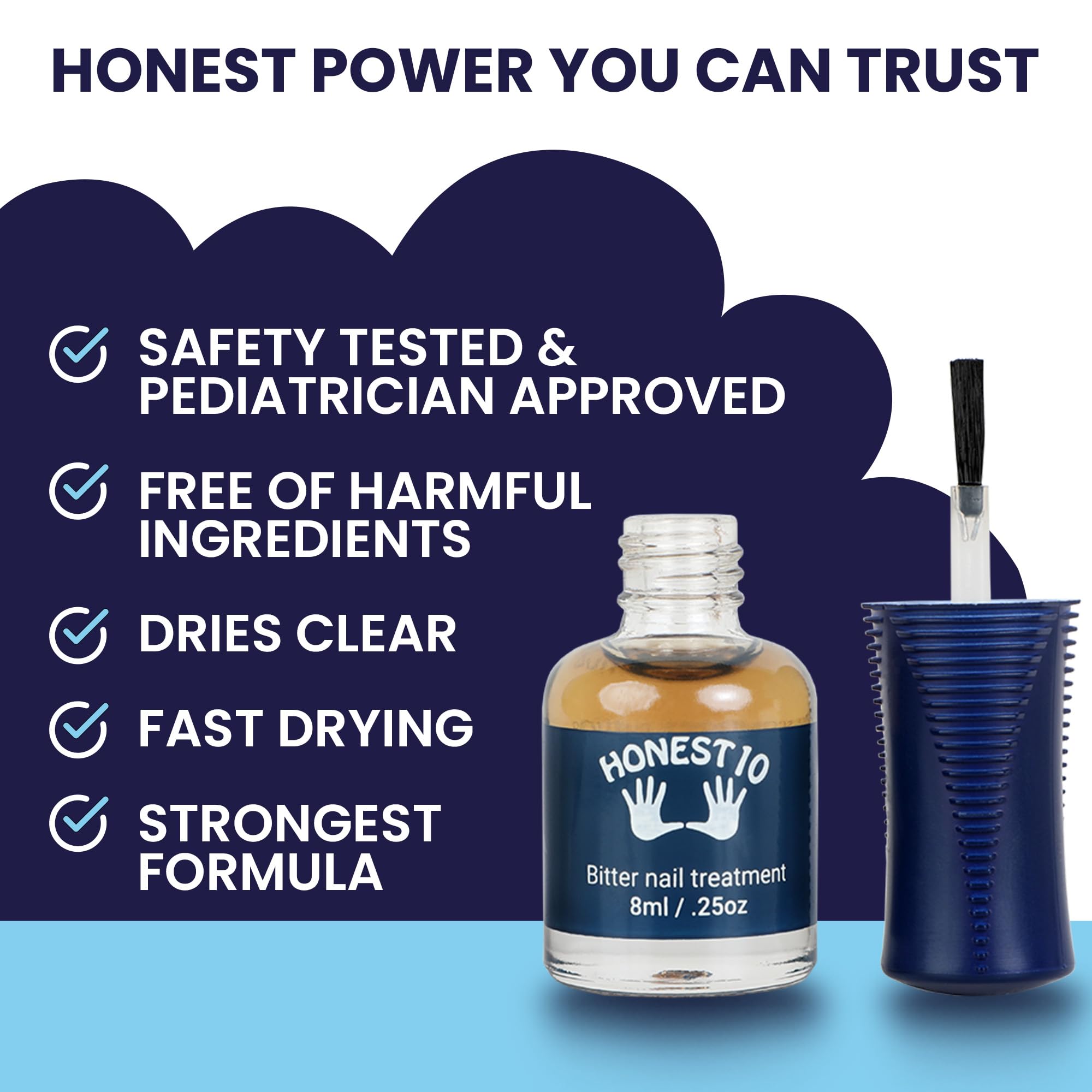 Nipit Honest10 con amargo, secado rápido para uso diario sin interrupciones.