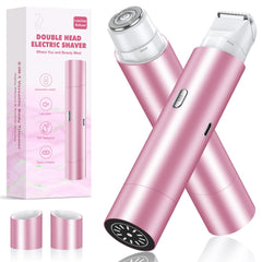 NIPOO bikini-trimmer front view shows dual-head design for precise shaping.