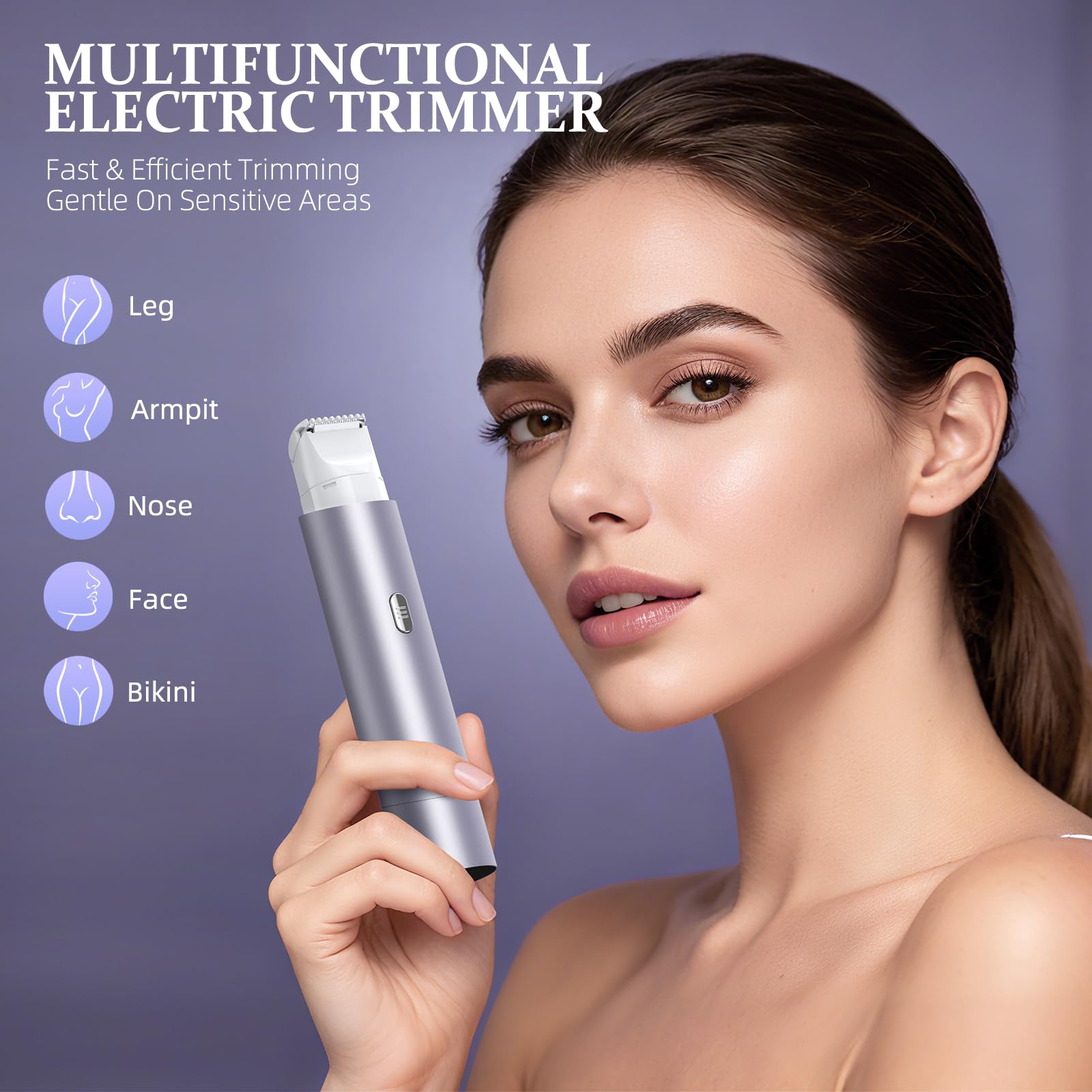 NIPOO bikini-trimmer protective comb minimizes hair pulling for sensitive skin.