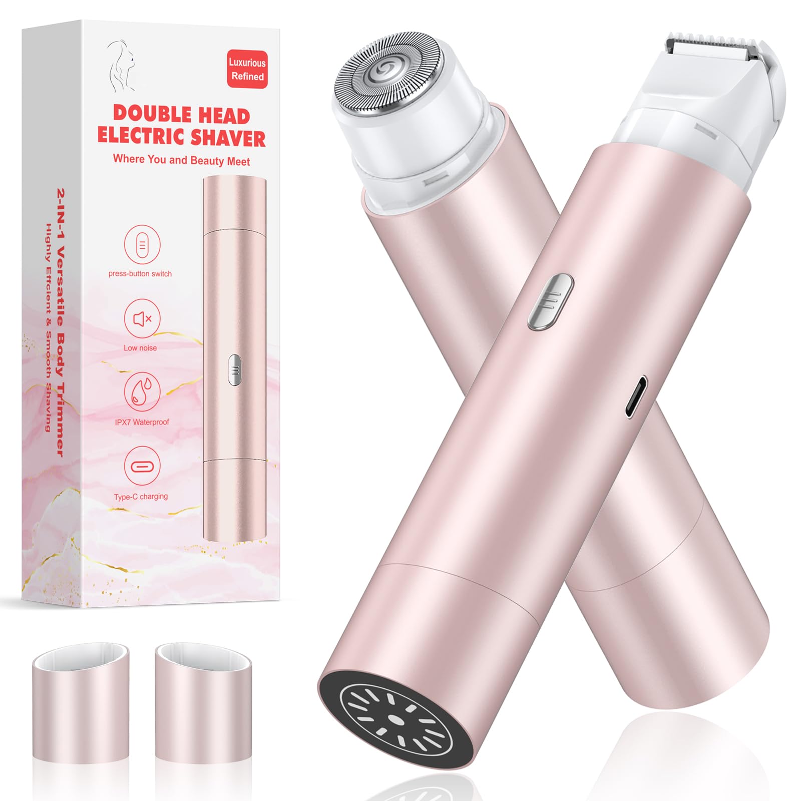 NIPOO bikini trimmer front view for quick, precise grooming.