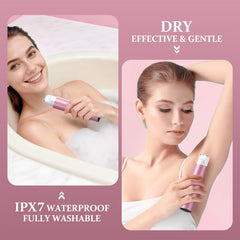 NIPOO IPX7 waterproof feature allows shower shaving and quick cleaning.