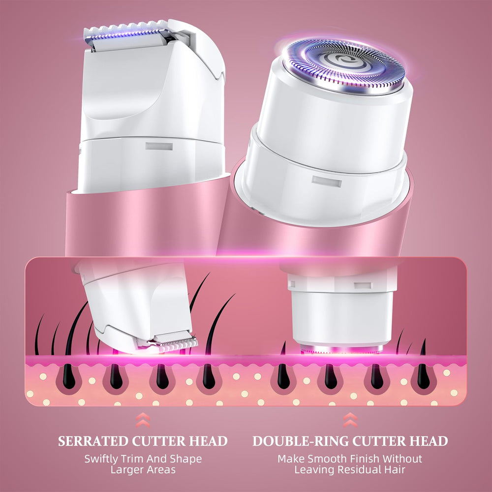 NIPOO women's electric razor in compact design for easy travel grooming.