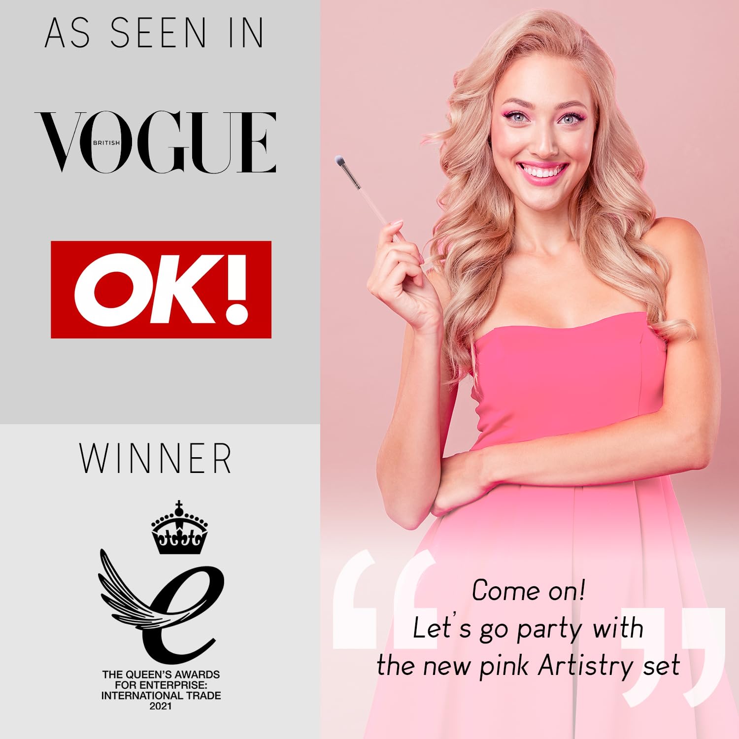 Niré Beauty pink makeup sponge demonstrates versatile blending for a smooth base.