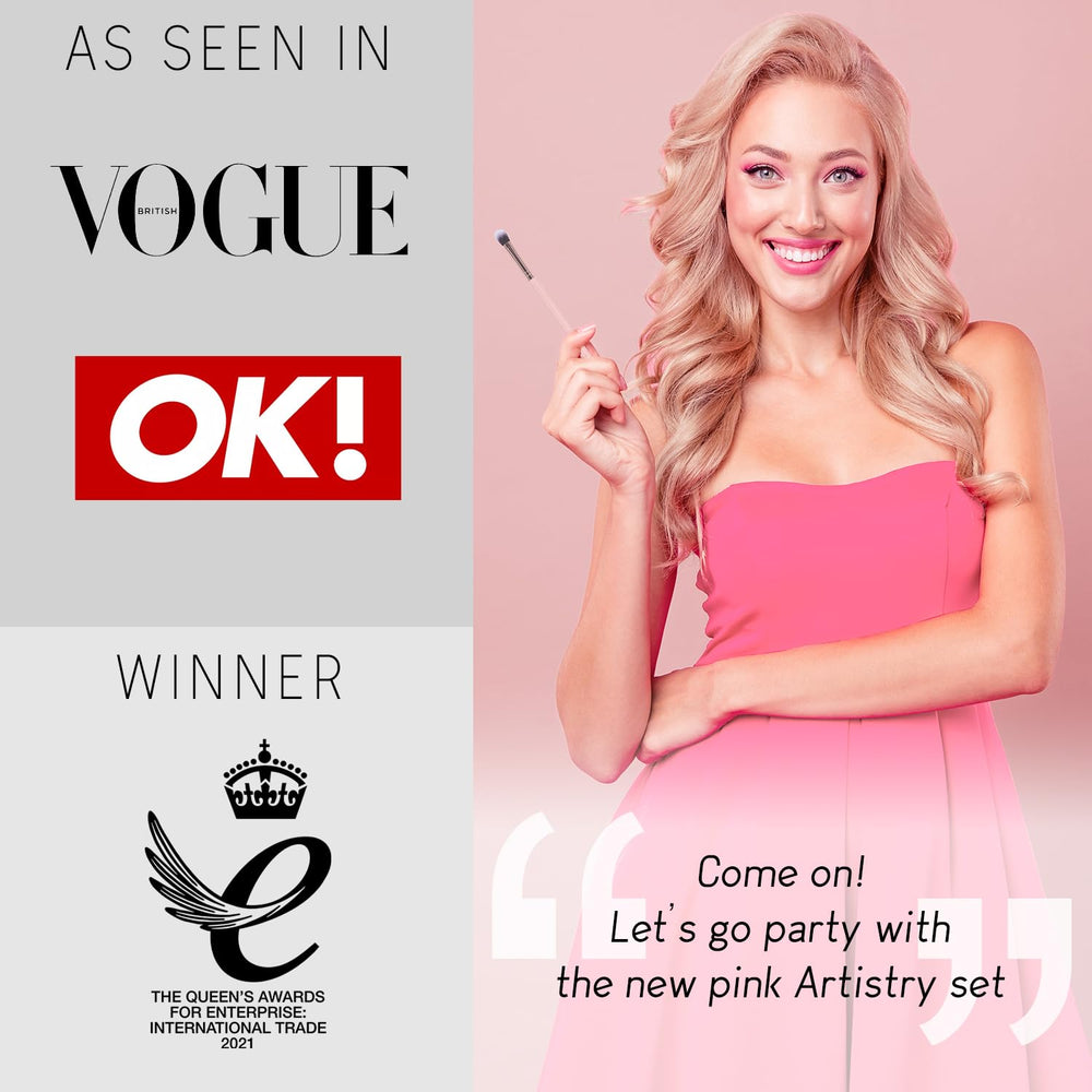 Niré Beauty pink makeup sponge demonstrates versatile blending for a smooth base.