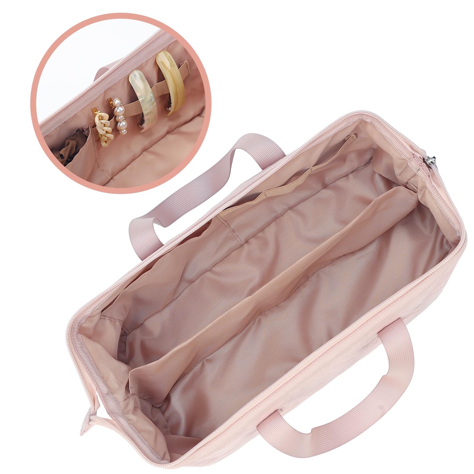 NISHEL hair tools travel bag wide opening enables fast access.