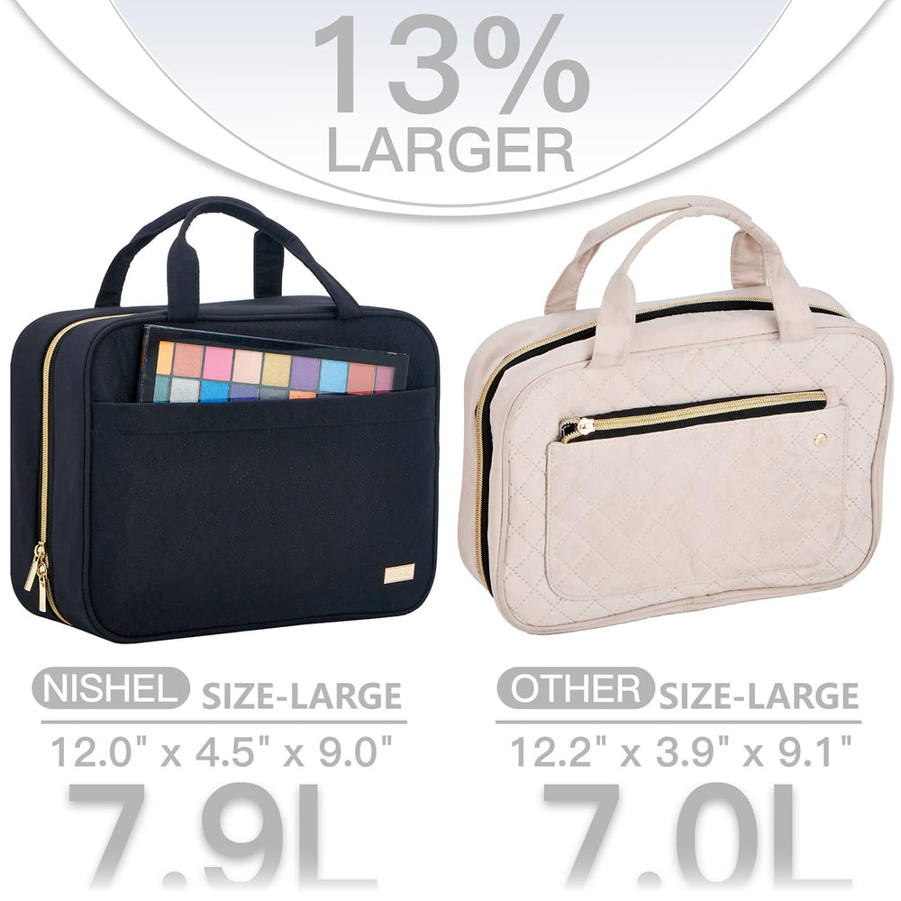 NISHEL travel toiletry bag transparent window speeds security checks without digging