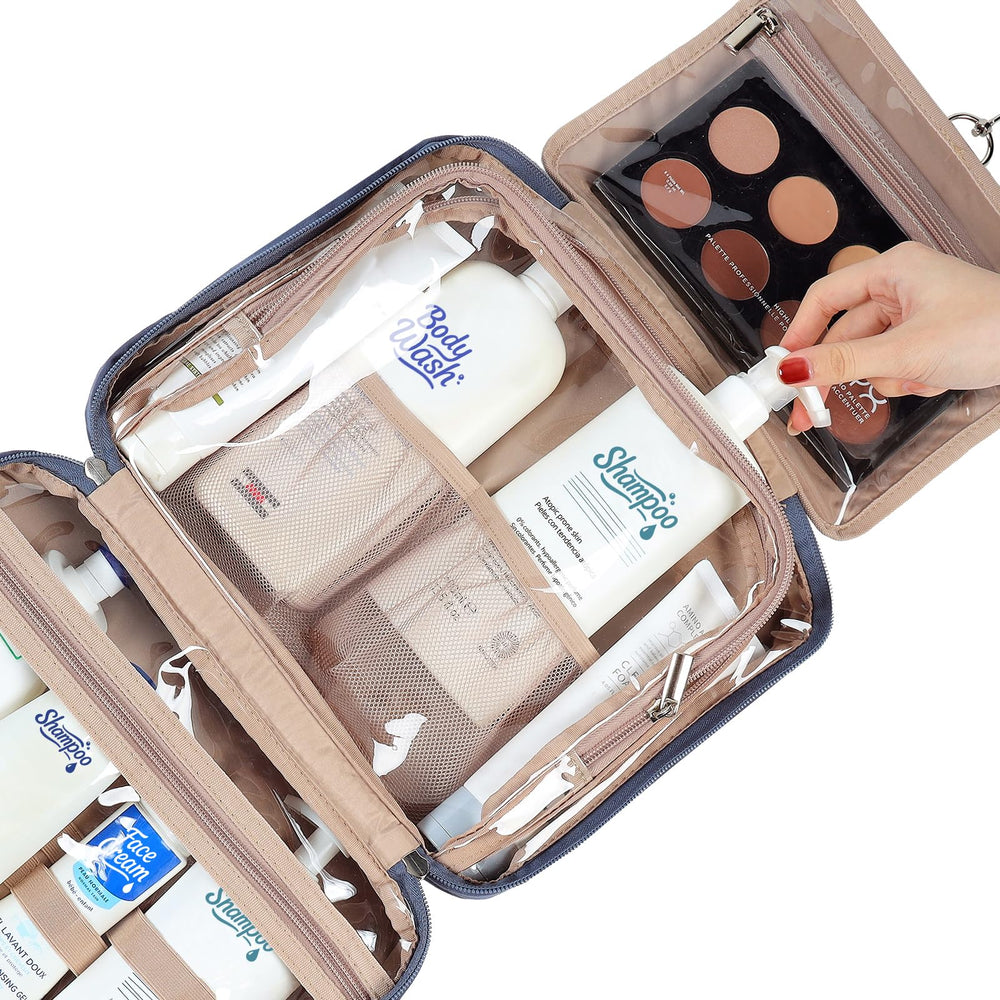 NISHEL interior compartments with elastic straps securing bottles upright.