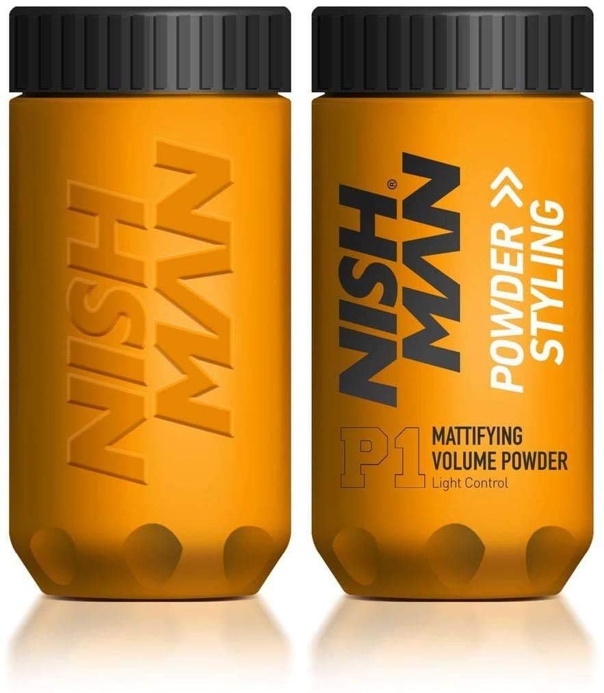 Nishman Hair Styling Powder texture close-up suggesting natural, subtle finish