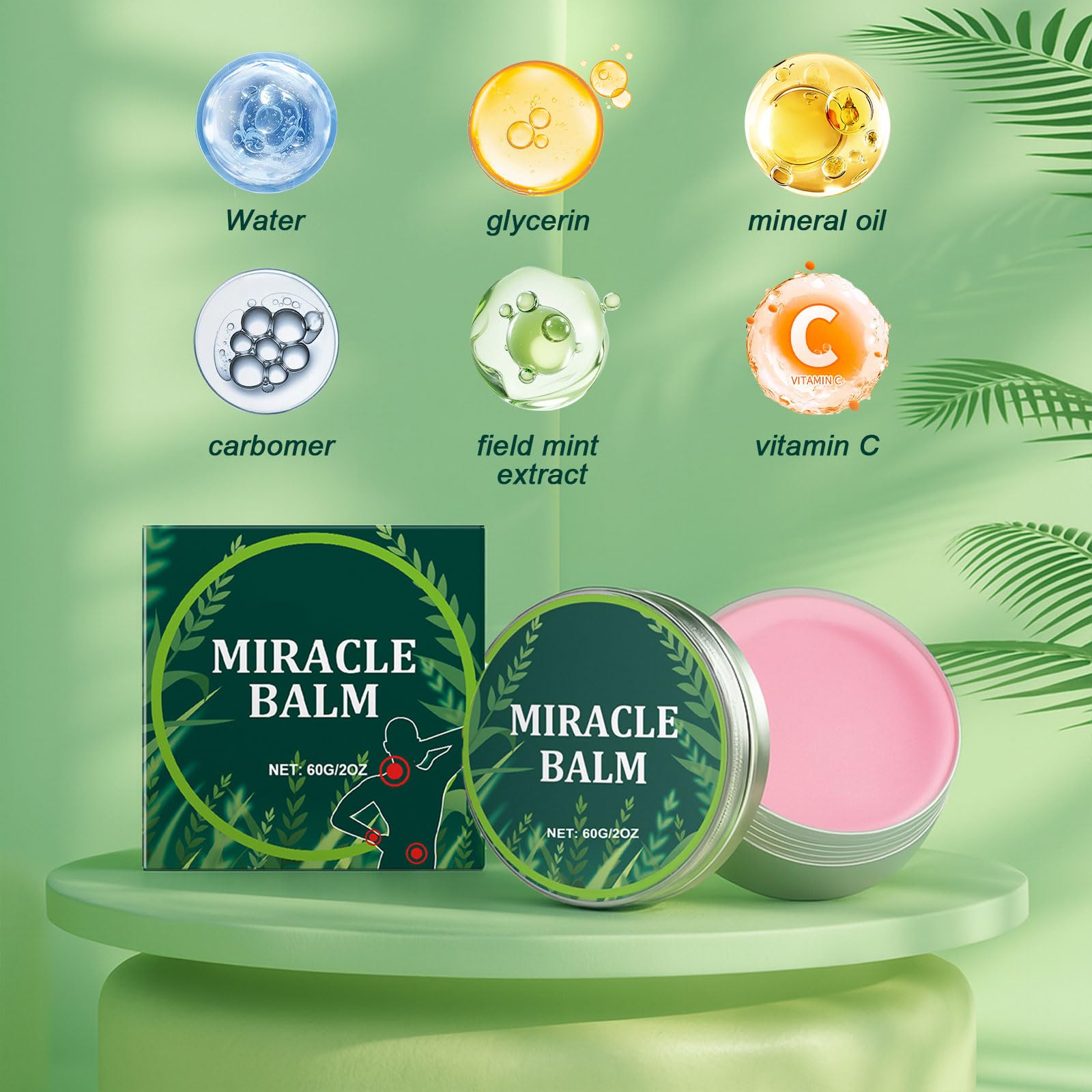 Nitidissima Miracle Balm feet-application providing cooling relief after long days.
