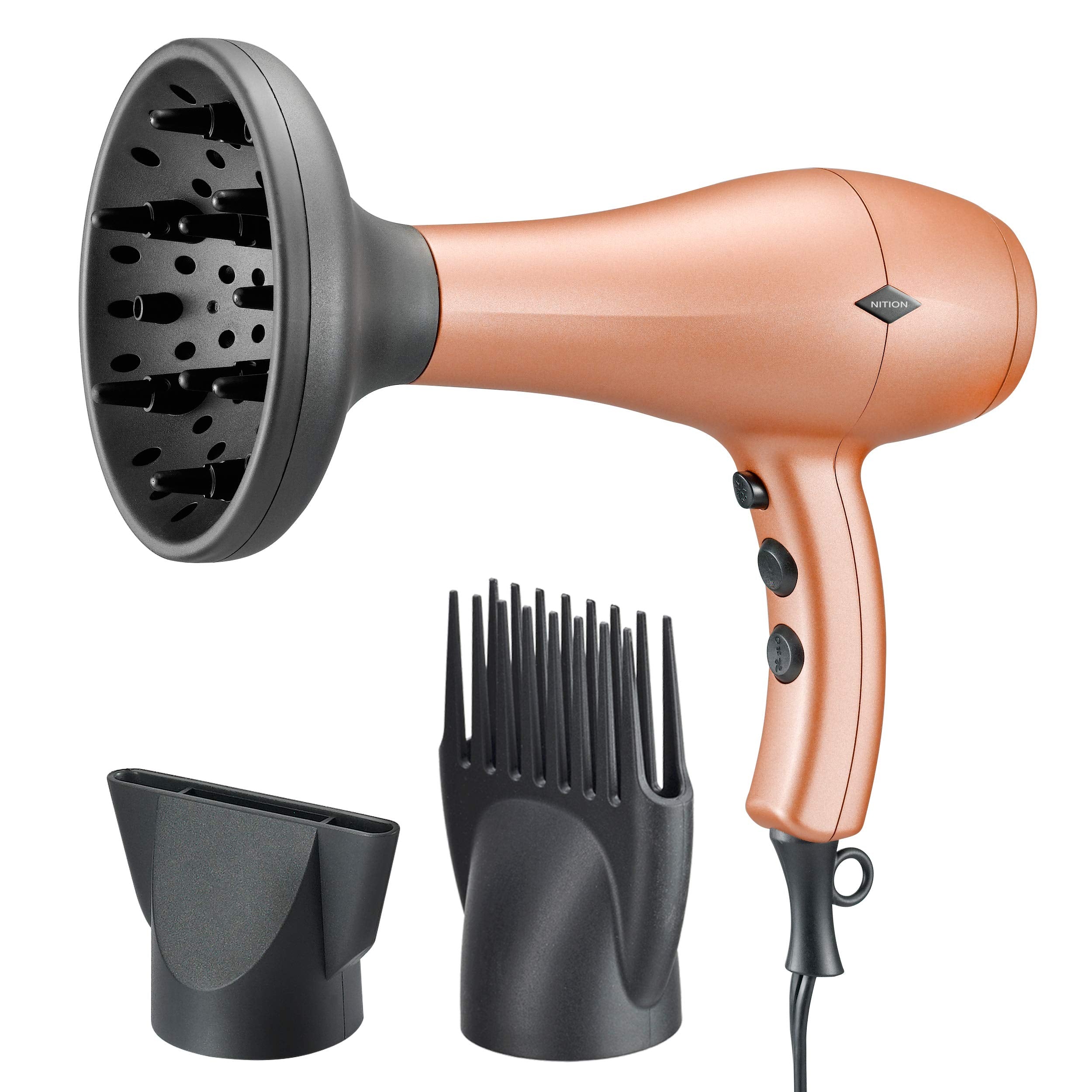 NITION hair dryer diffuser large 5.3-inch for faster curl drying.