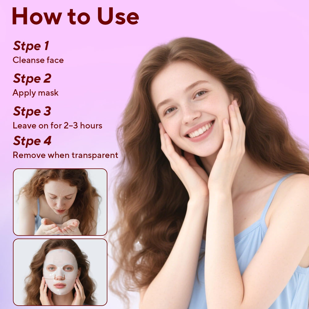 Nityrliv Bio-Collagen Real Deep Mask morning glow after overnight use.