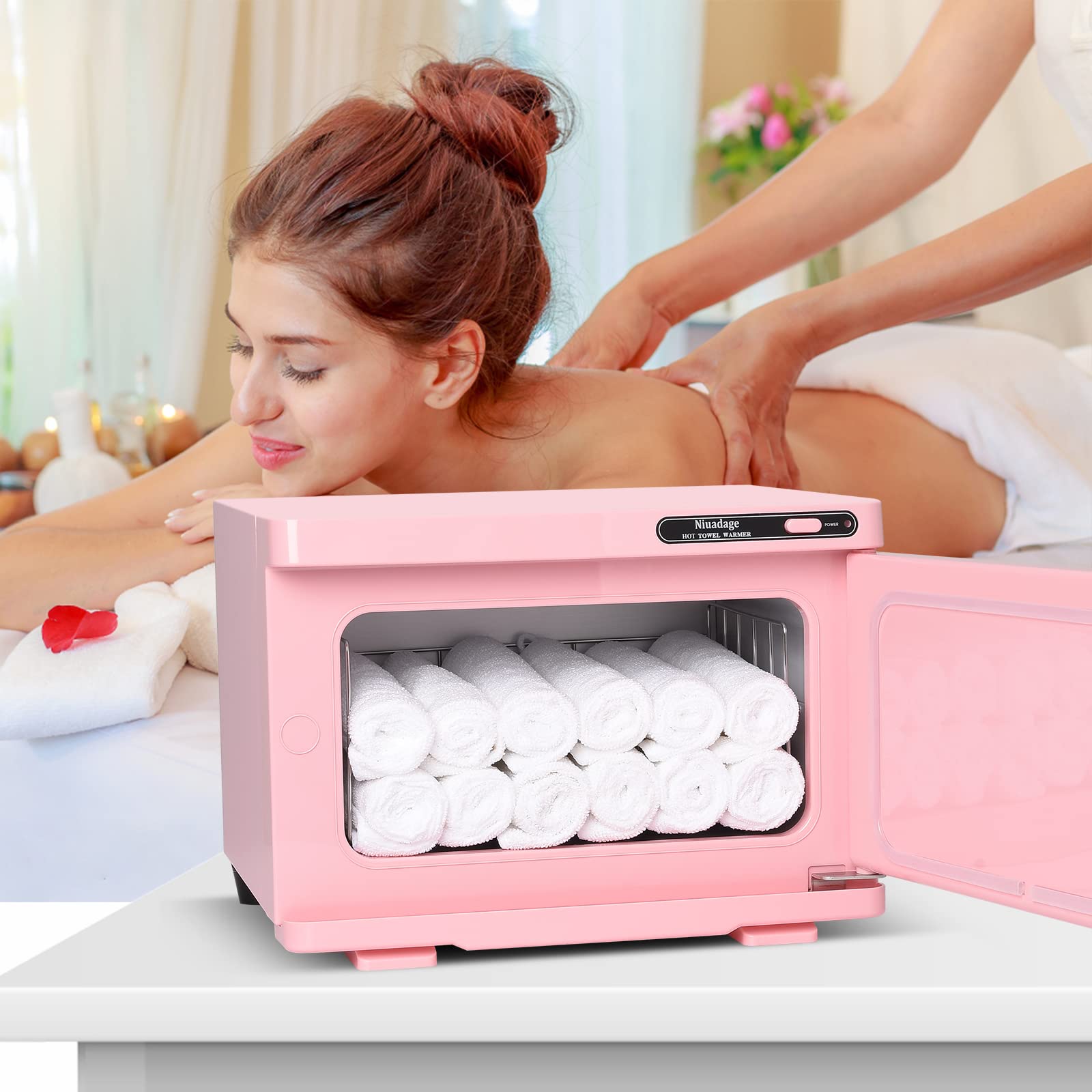 Niuadage interior aluminum warms towels evenly for quick, reliable service.