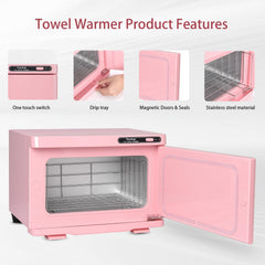 Niuadage 8L warmer provides space for multiple towels for efficient prep.