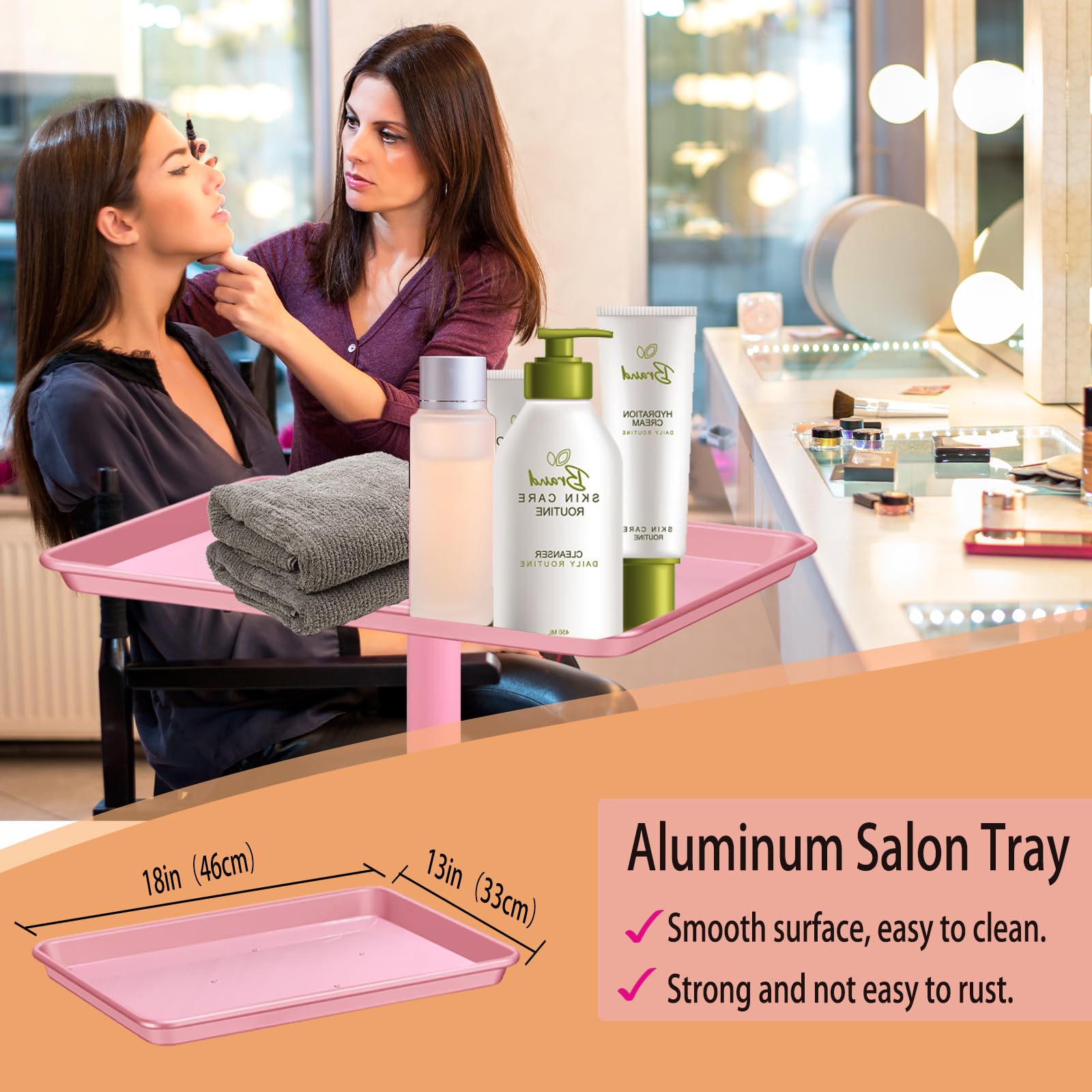 Niuadage hair-stylist-tray easy-clean design supports fast disassembly after appointments.