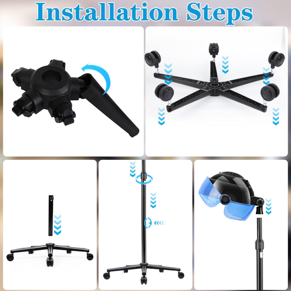 Niuadage hooded hair dryer quiet operation for home or salon use.