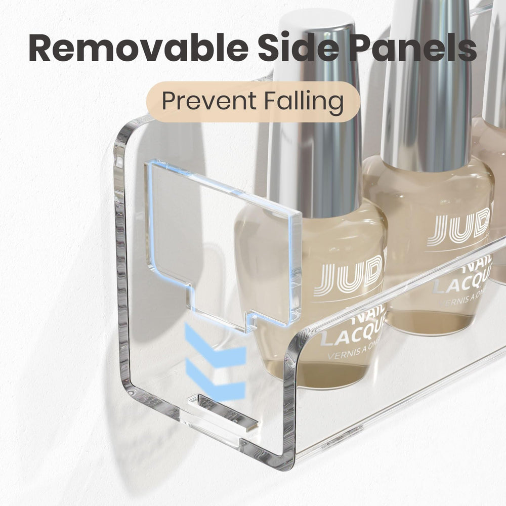 NIUBEE anti-slip end inserts close-up showing secure bottle stops for safe storage
