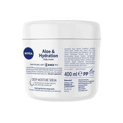 NIVEA Aloe Hydration application on hands shows smooth, soothing skin feel.