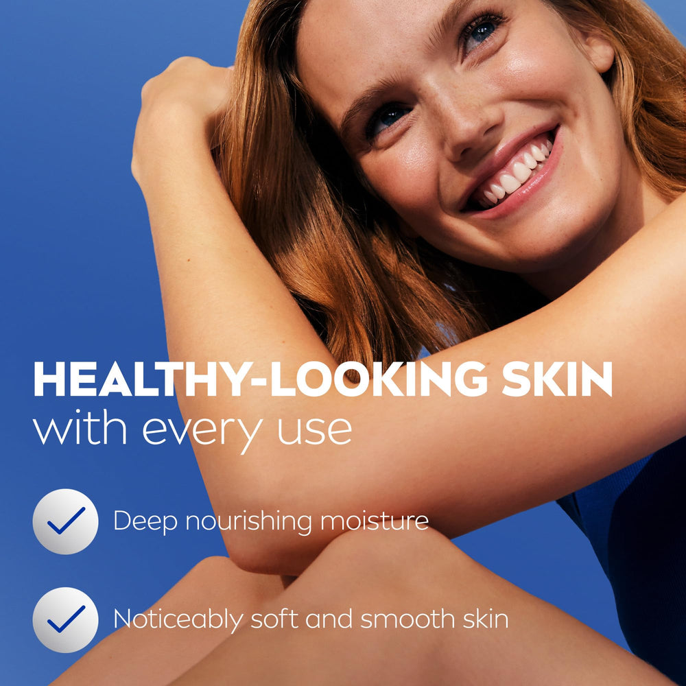 NIVEA application on forearm showing quick absorption and non-greasy benefit