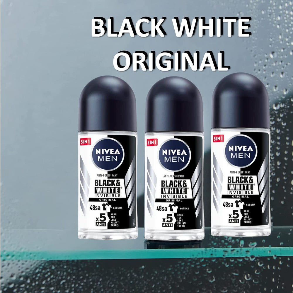 NIVEA invisible-for-black-and-white fabrics message on label highlights stain protection.