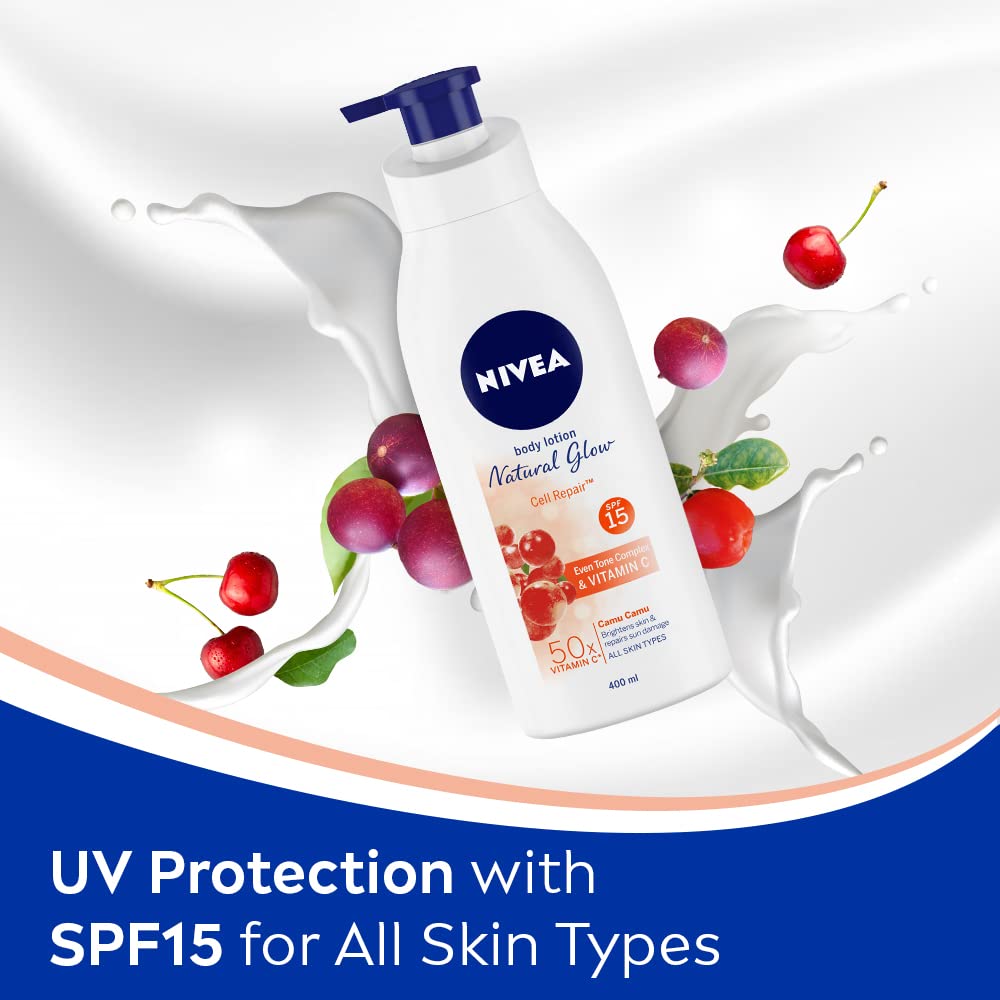 NIVEA Body Extra Whitening packaging emphasizes trusted brand quality.