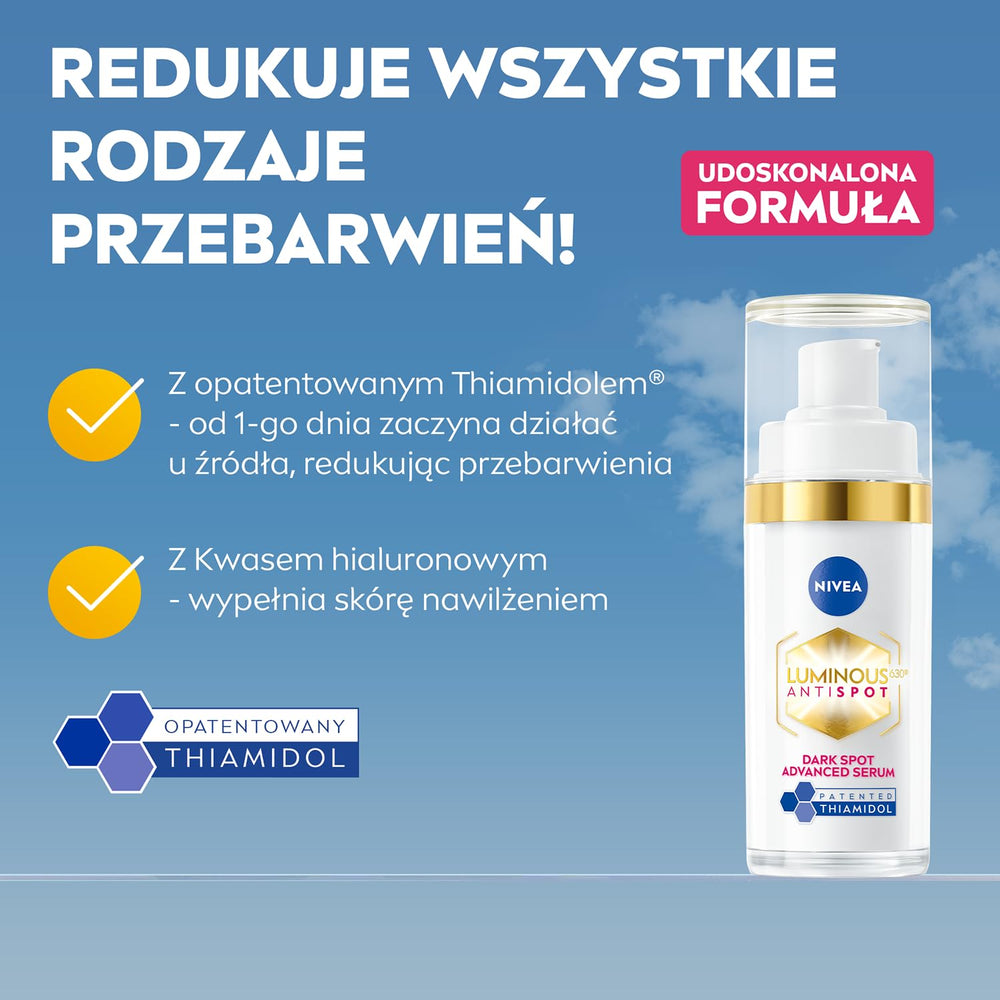 NIVEA Cellular Luminous630 serum dispensing pump enables precise dosing