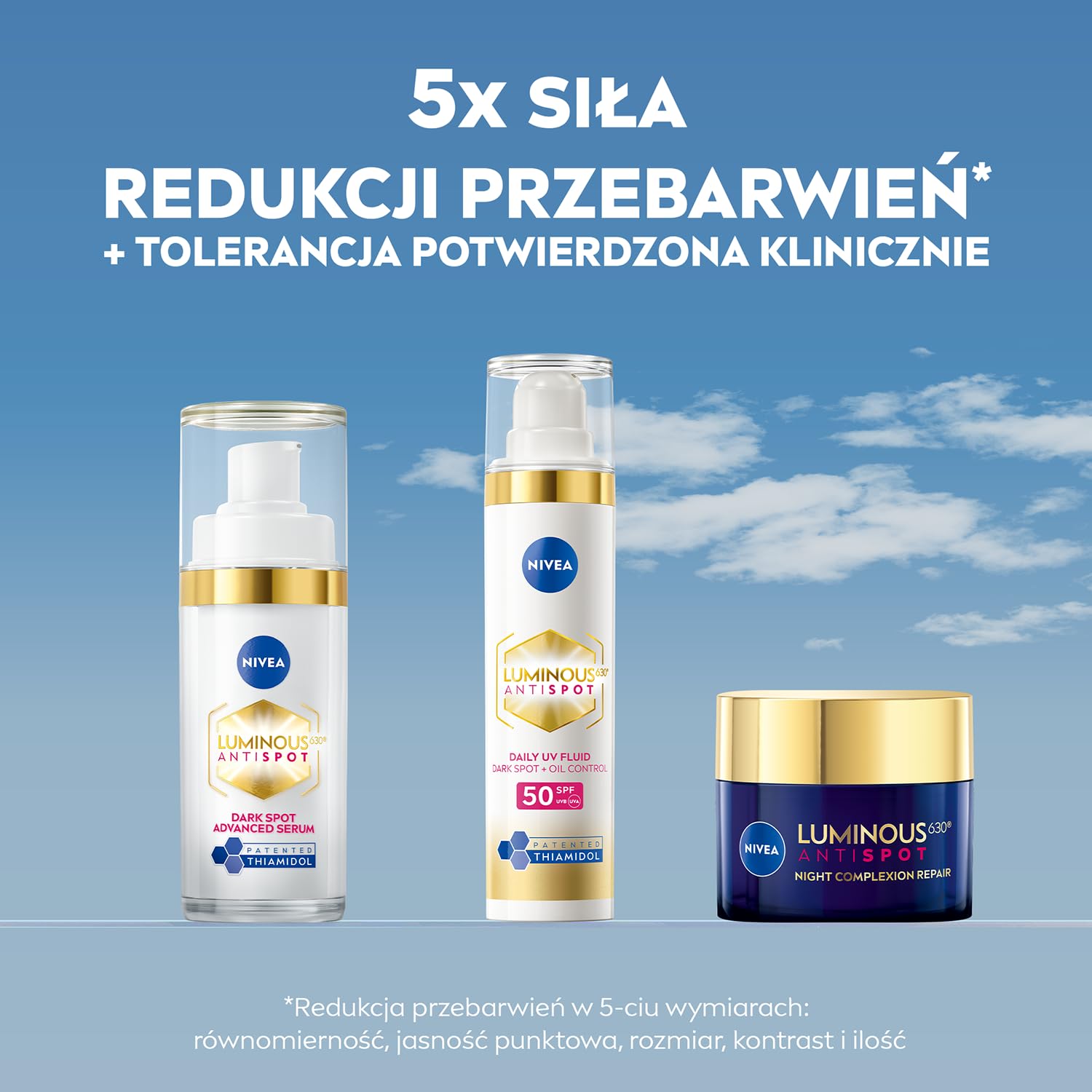 NIVEA Cellular Luminous630 serum packaging display reinforces product identity