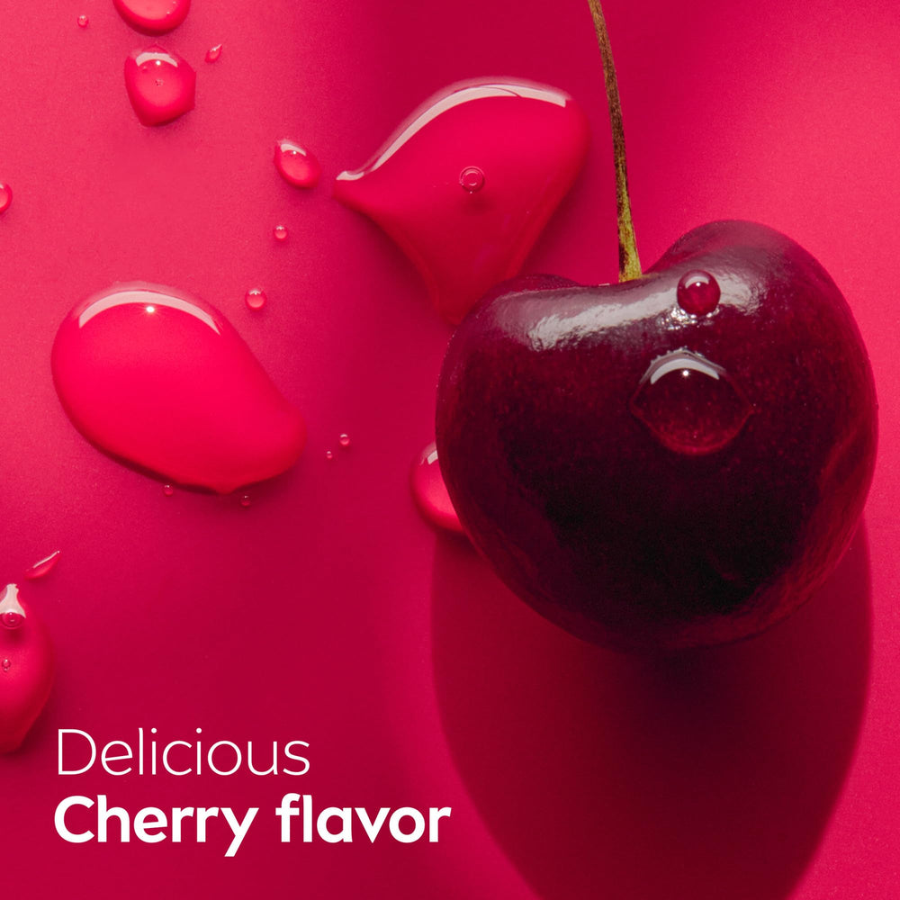 NIVEA Cherry Lip Care dermatologically tested for skin compatibility.