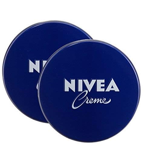 NIVEA Creme label close-up showing classic German formula for universal skincare.