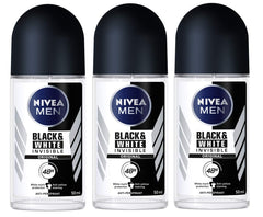 NIVEA for Men Invisible roll-on 50ml prevents white marks and yellow stains