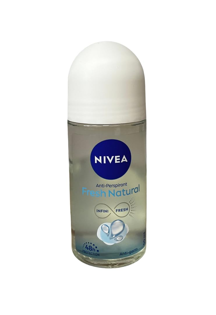 NIVEA Fresh Natural roll-on bottle offers up to 48 hours of freshness.