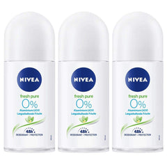 NIVEA Fresh Pure roll-on deodorant bottle delivers long-lasting freshness daily