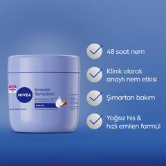 NIVEA Hydra IQ technology illustration showing continuous hydration.