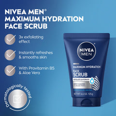 NIVEA MEN aloe vera provitamin-b5 enriched formula close-up showing skin nourishment