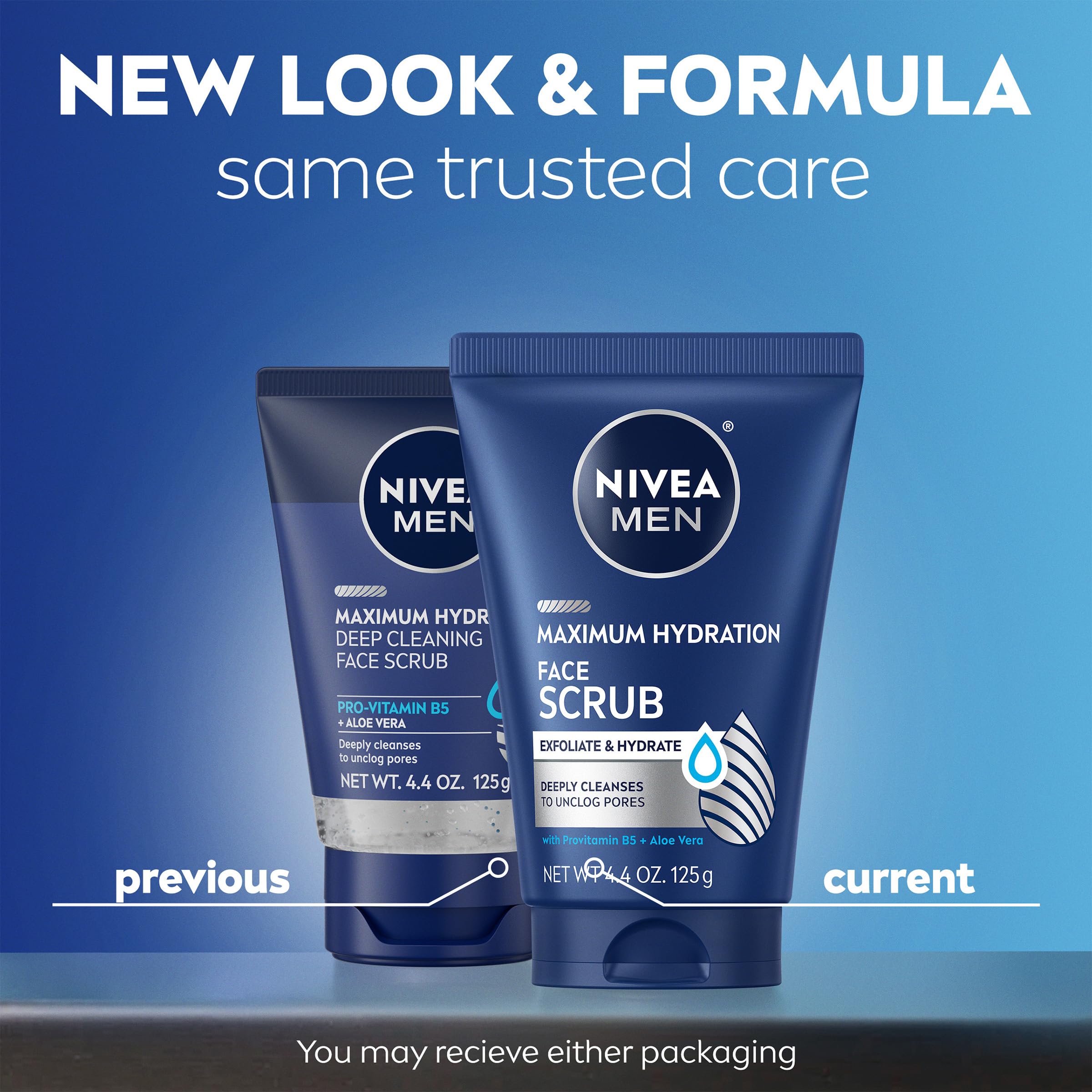 NIVEA MEN face scrub foaming lather during application for clean pores
