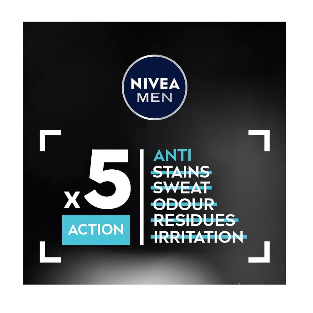 NIVEA Men Invisible two-pack display highlights added value and daily protection.