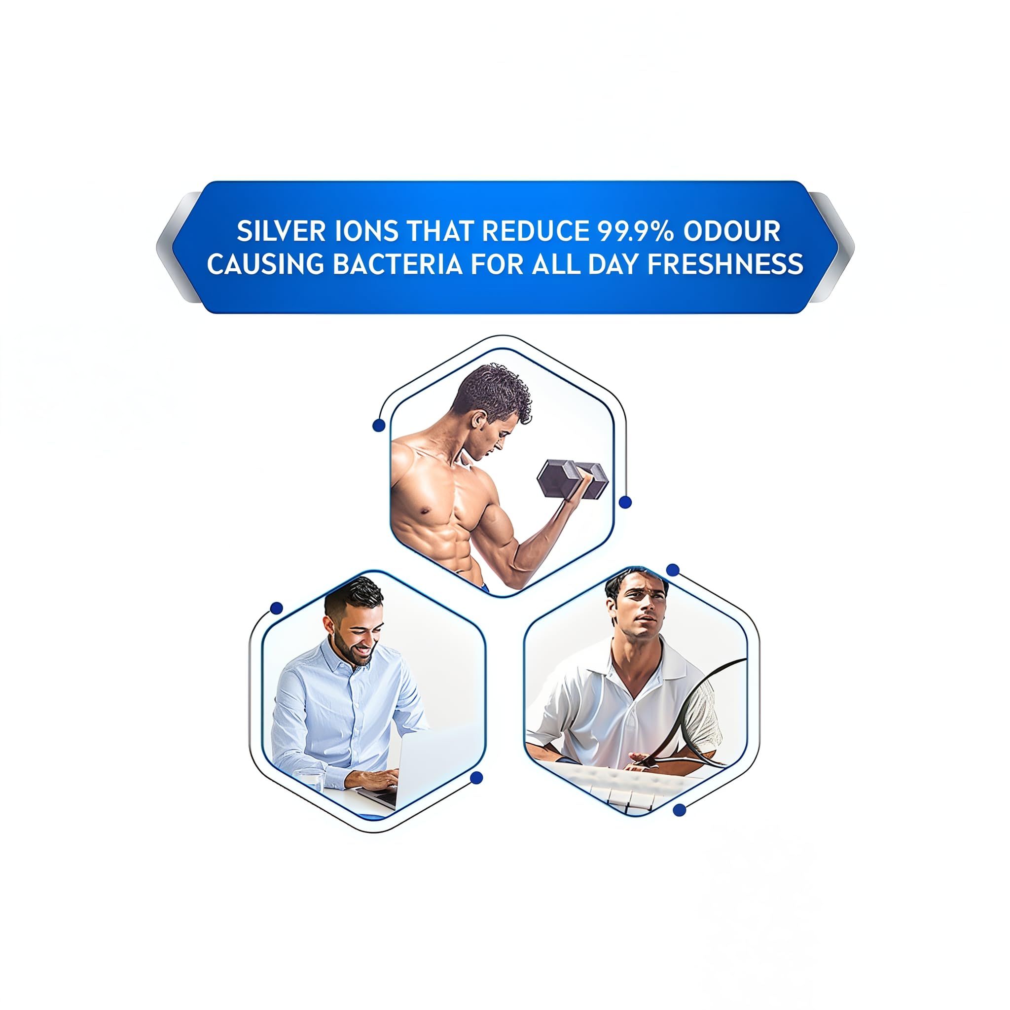 NIVEA Men Silver Protect packaging detail showcases dependable protection for daily wear