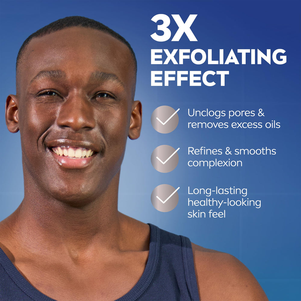 NIVEA MEN three-tube pack shown for convenient daily routine