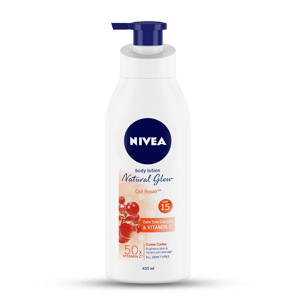 NIVEA Natural Glow Cell Repair bottle front for daily hydration