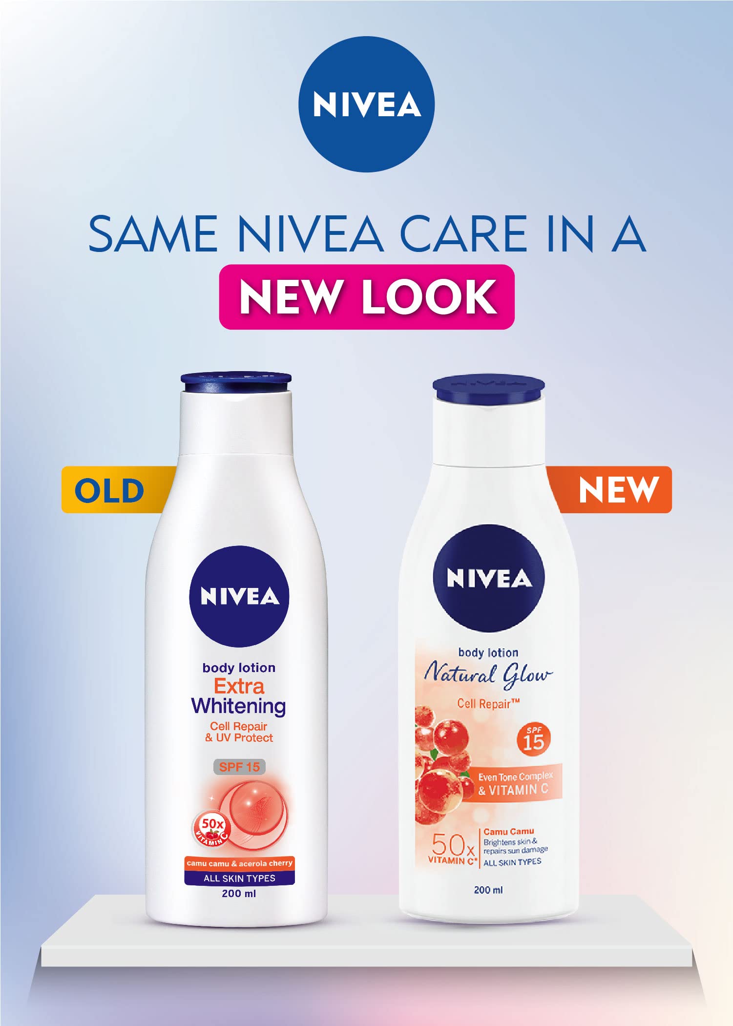 NIVEA Natural Glow SPF 15 image showing daytime protection