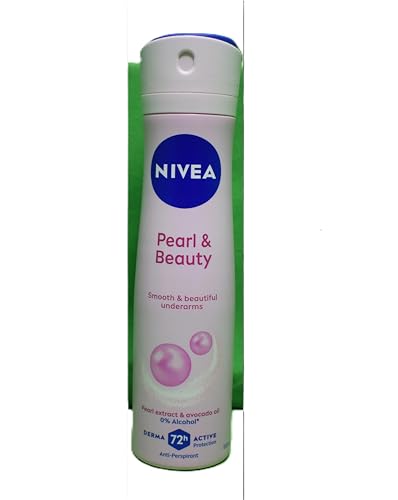 NIVEA Pearl Beauty underarm skin smoothing with pearl extract supports smoother feel.
