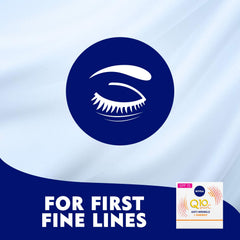 NIVEA Q10 Energy user applying cream with light fast-absorbing texture