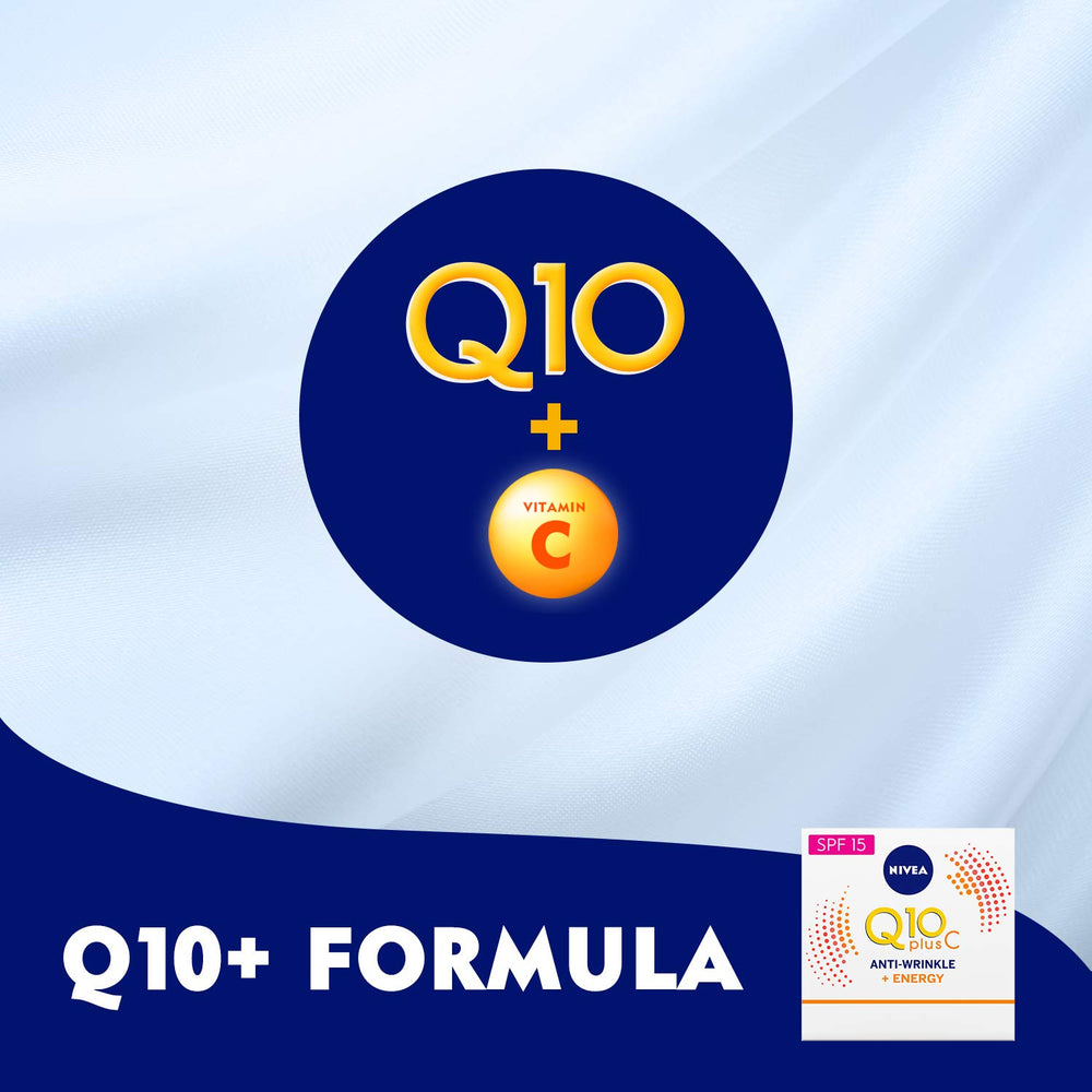 NIVEA Q10 Energy vitamin C boost highlighting brighter, energized skin benefits