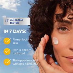 NIVEA Q10 Plus day cream packaging box emphasizes trusted Beiersdorf quality.