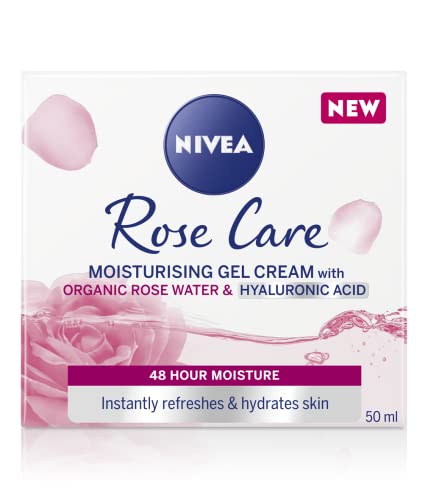 NIVEA Rose Water natural-origin bottle emphasizing gentle skin refreshment