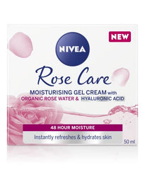 NIVEA Rose Water natural-origin bottle emphasizing gentle skin refreshment