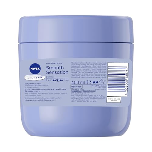 NIVEA shea butter cream close-up highlighting nourishing texture.
