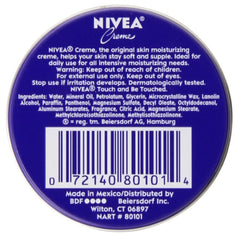 NIVEA Skin Creme application shot suggests travel-friendly moisture for hands and face.
