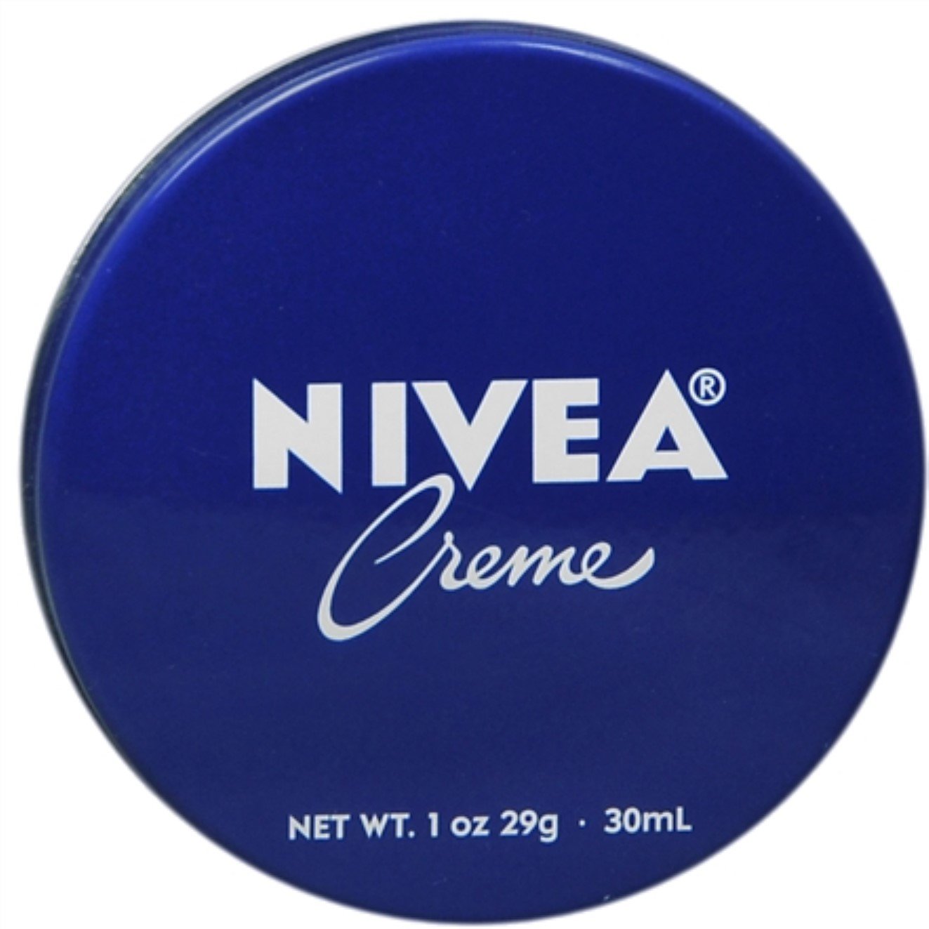 NIVEA Skin Creme pack seven tins close-up highlighting rich moisture for dry skin.