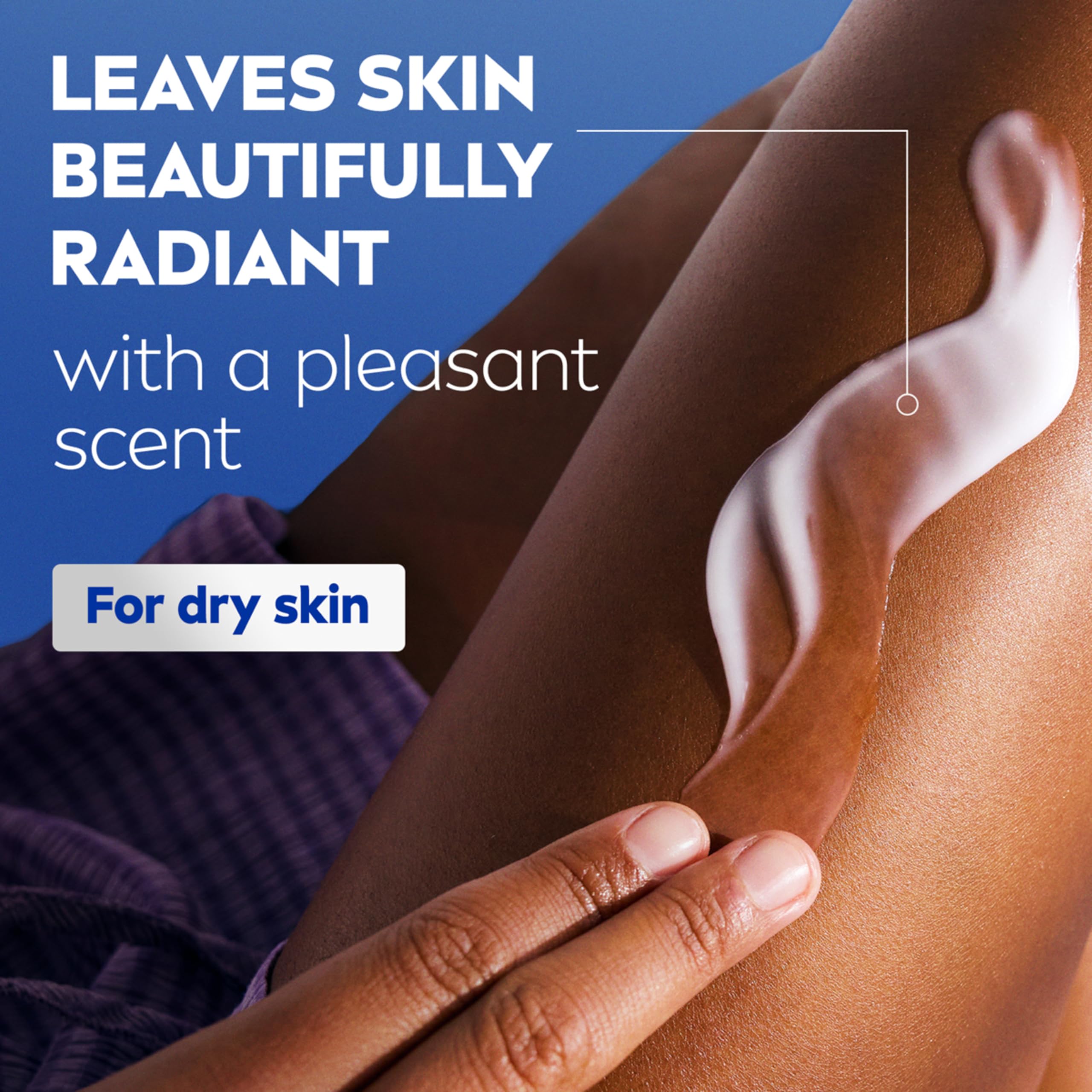 Coenzyme Q10 emblem on NIVEA bottle signaling antioxidant support for skin